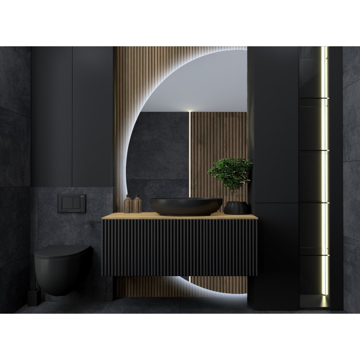 lustro półkole LED