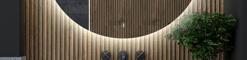 lustro LED z czujnikiem ruchu