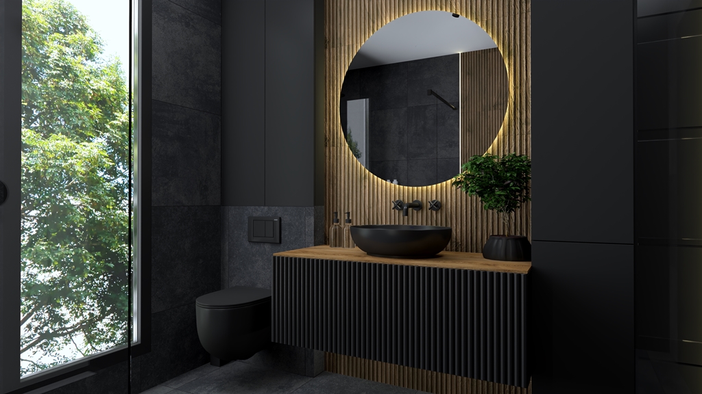 lustro podświetlane okrągłe